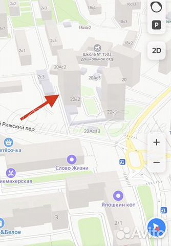 Торговое помещение по адресу Новоалексеевская 22к2