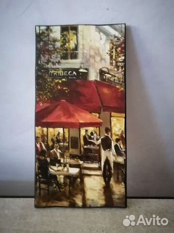 Репродукция уличное кафе