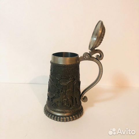 Старинная пивная кружка «Охота»