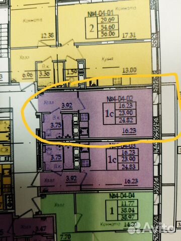 Студия, 24.8 м², 4/9 эт.