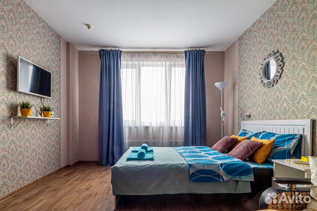 

1-к. квартира, 42 м², 2 кровати