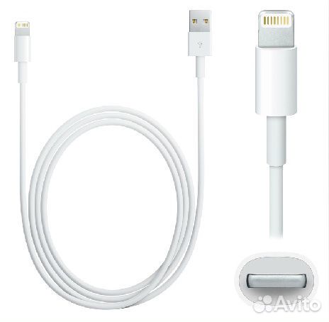 USB кабель на iPad Mini / 5 / 5s Белый(1-метр)