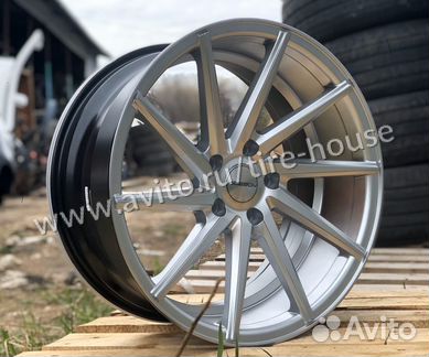 Диcки рaзноширокие R19 Сeребро 5-120 Воссен CVT