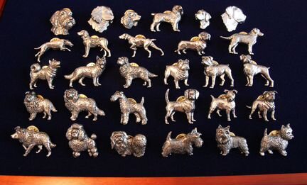 Коллекция значков Собаки разных пород