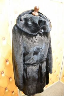 Шуба норковая с поясом 44-46рр