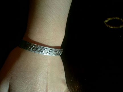 Серебряный чешский браслет 