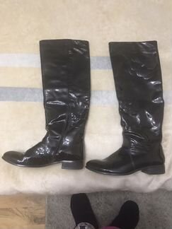 Ботфорты (сапоги) лаковые