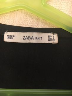Женское платье с кожаной вставкой zara
