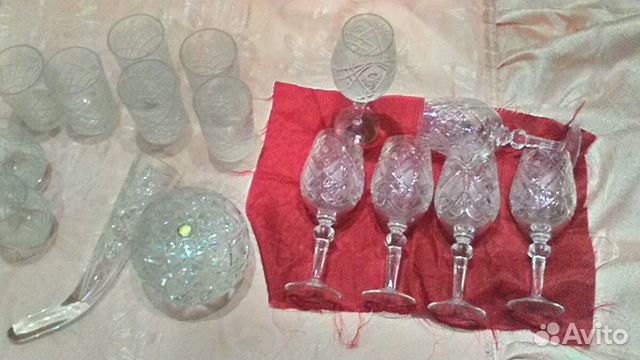 Хрустальные Фужеры,Стаканы. Рог СССР