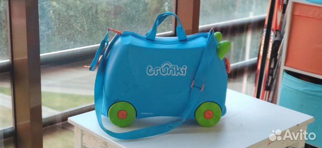 Детский чемодан Trunki: голубой и сиреневый