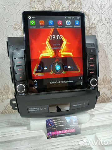 Магнитола Mitsubishi Outlander android Tesla