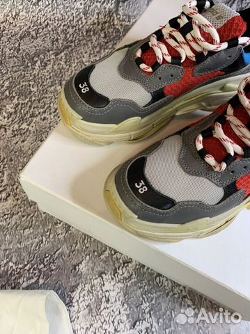 Balenciaga Triple S “Grey/Red”