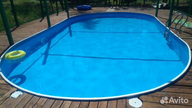 Бассейн лагуна овальный(500/300/125) вкапываемый