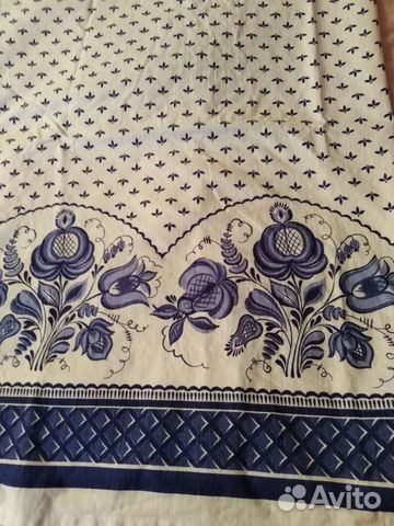 Шторы для кухни под гжель