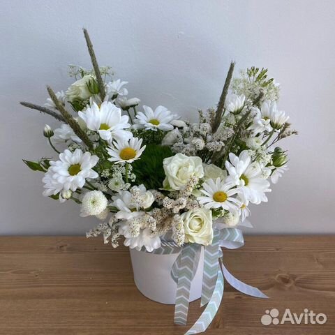 Букет гигант с ромашковой хризантемой
