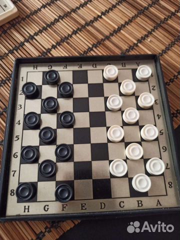 Шашки магнитные дорожные