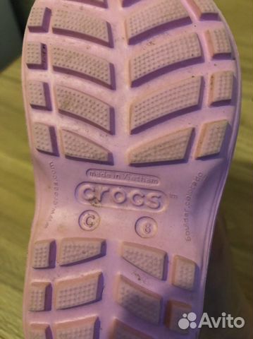 Резиновые сапоги для девочки crocs