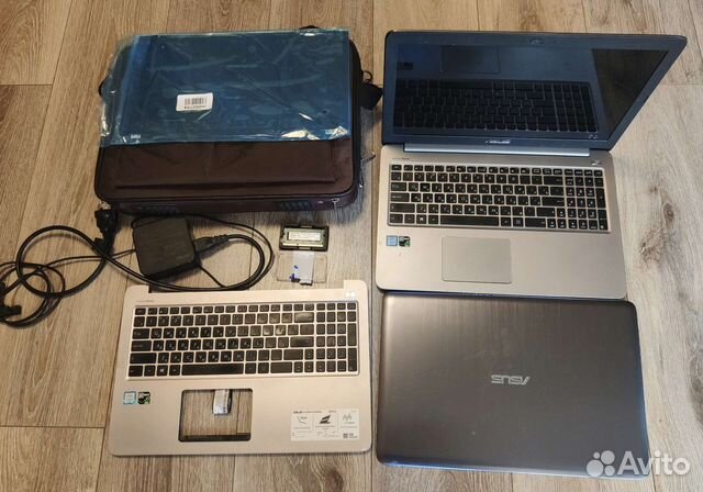 Ноутбук asus k501ux, корпус, сумка, дисплей