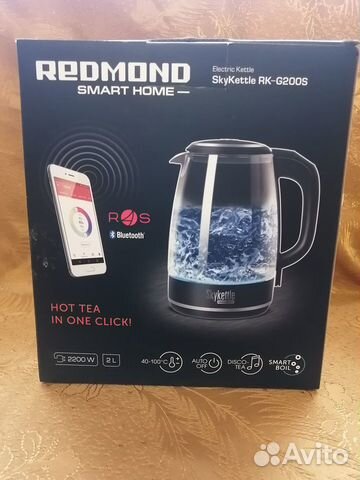 Умный электрочайник redmond RK-G200S (новый)