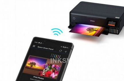 Мфу Epson L8180 с оригинальной снпч и чернилами