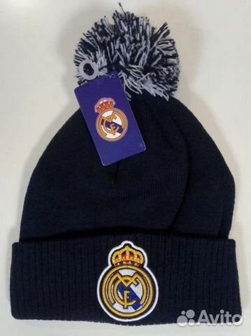 Шапка с помпоном Real Madrid новая с биркой