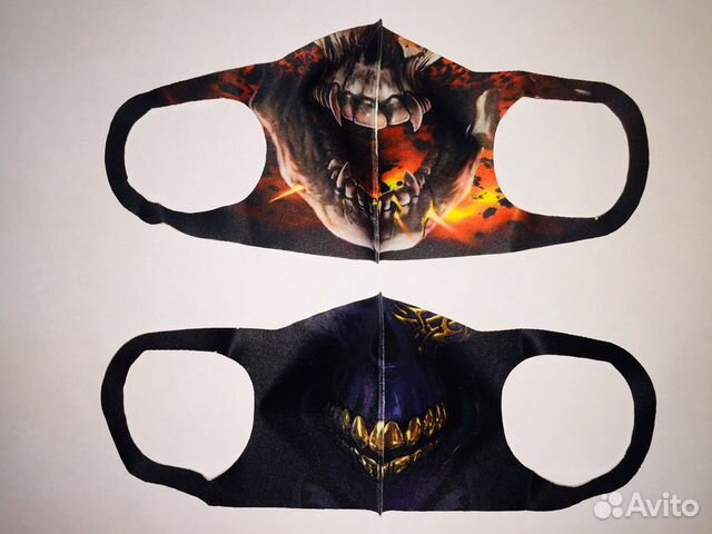 Маски с логотипом рок и не только