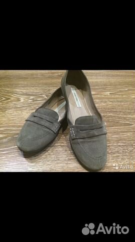 Лоферы замша