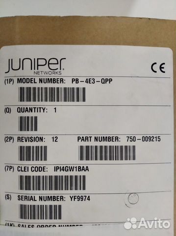 Juniper PB-4E3-QPP Новый