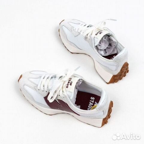 Кроссовки New Balance 327 White Dark Red