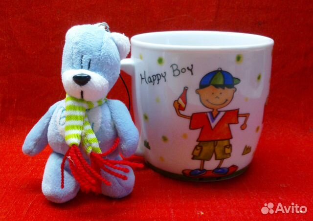 Подарочная кружка со зверюшкой Медвежонок