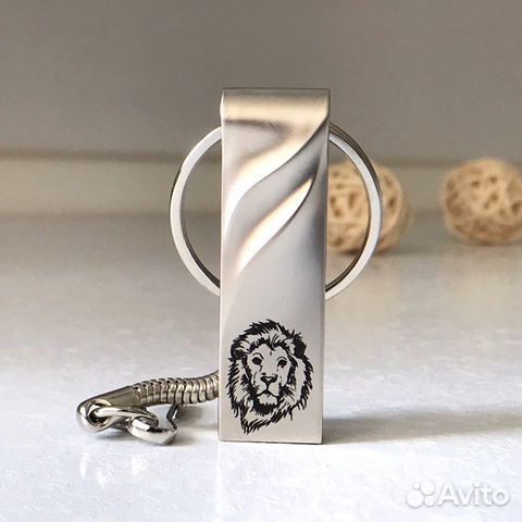 Стальная флешка с гравировкой