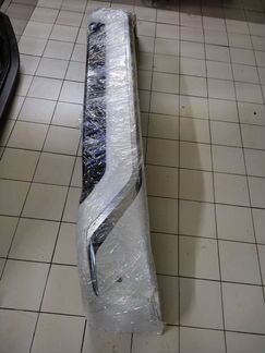 Накладка на передний бампер тойота ленд крузер