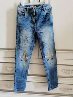 Новые джинсы Next для девочки р. 128см