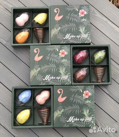 Набор бьютиблендеров/спонжей для макияжа