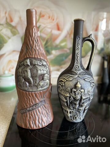 Глиняная бутылка для вина