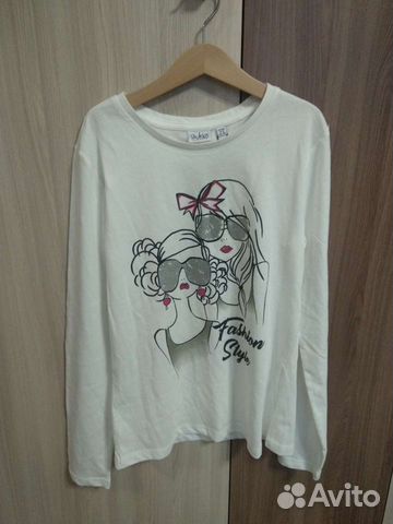 Футболка новая с длинным рукавом на девочку