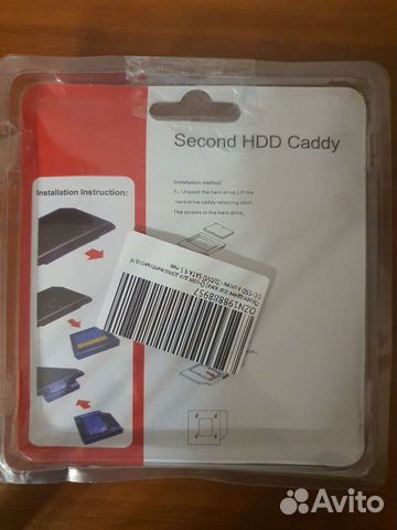 Переходник(саласки) HDD/SSD в отсек CD/DVD 9.5мм