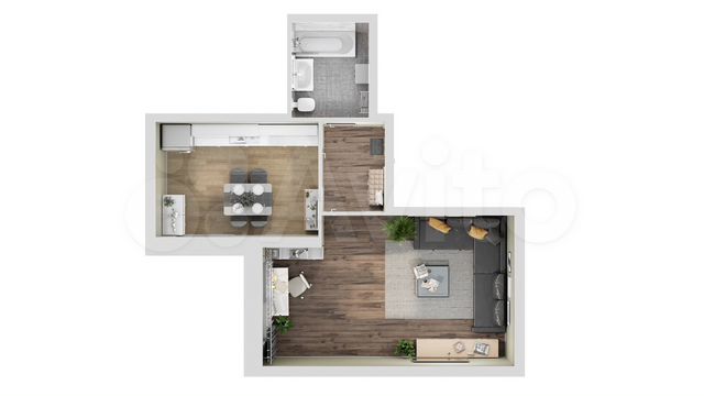 1-к. квартира, 35,8 м², 12/17 эт.