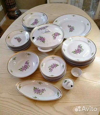 Сервиз столовый Сирень Дулёво
