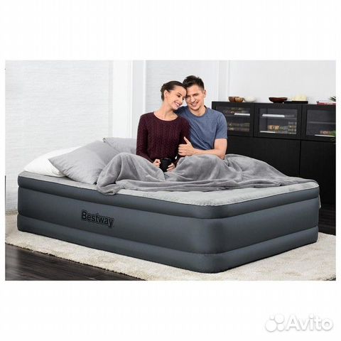Надувная кровать 152х203х46см bestway 69075