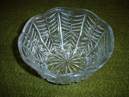 Салатница хрустальная