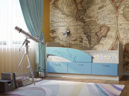 Детская кровать дельфин 1(160)