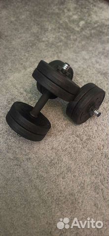 Гантели наборные 15 кг 2*7.5 новые