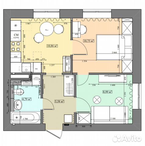 Планировочное решение квартиры / без дизайна