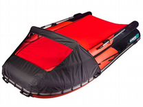 Надувная лодка gladiator E380X красно/черный