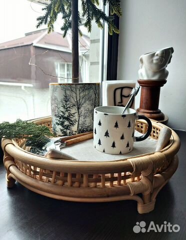 Кружка с принтом елки Hm home zara home sinsay