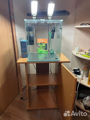 Комплект аквариум куб dennerle 60л с тумбой