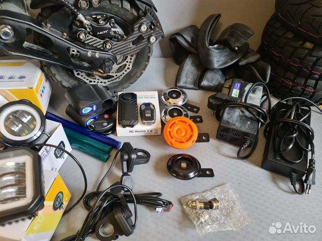 Электросамокат Запчасти Гудок Кнопка Фара Колодки