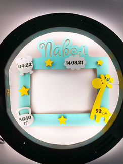 Фоторамка метрика новорождённого