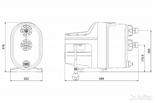 Насос Grundfos scala1 3-35